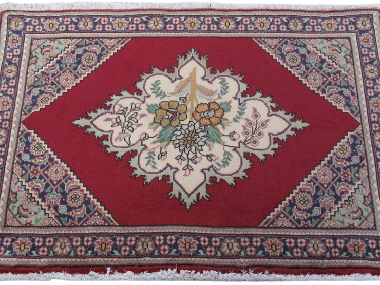 2' x 3' Red Persian Tabriz Rug