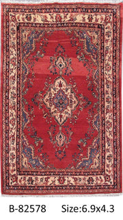 Luxurious 4x7 Authentic Hand-knotted Persian Hamadan Rug - Iran - bestrugplace