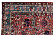 7' x 11' Red Persian Tabriz Khoy Rug