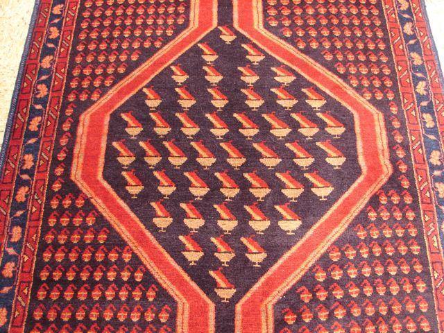 4x9 Authentic Handmade Persian Hamadan Rug-Iran - bestrugplace