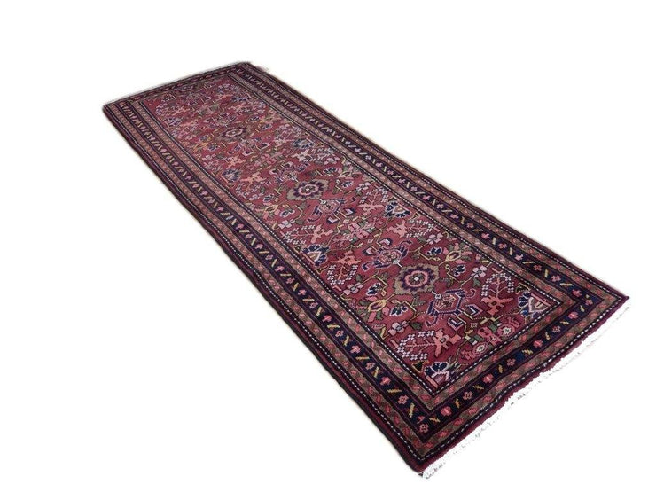 3x10 Authentic Hand Knotted Persian Hamadan Runner - Iran - bestrugplace