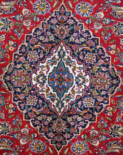 10x13 Authentic Hand-knotted Persian Signed Kashan Rug - Iran - bestrugplace