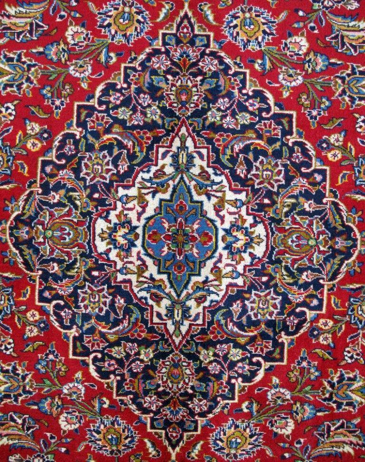 10x13 Authentic Hand-knotted Persian Signed Kashan Rug - Iran - bestrugplace