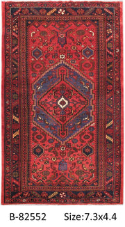 Luxurious 4x7 Authentic Hand-knotted Persian Hamadan Rug - Iran - bestrugplace