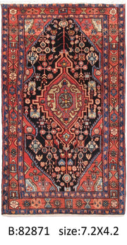 Luxurious 4x7 Authentic Hand-knotted Persian Hamadan Rug - Iran - bestrugplace