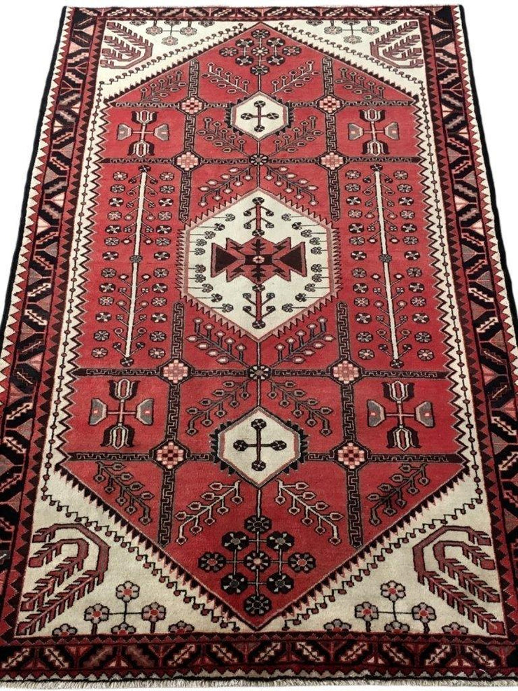 5x9 Authentic Hand-knotted Persian Hamadan Rug - Iran - bestrugplace