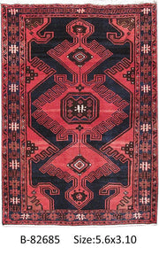 Luxurious 4x6 Authentic Hand-knotted Persian Hamadan Rug - Iran - bestrugplace