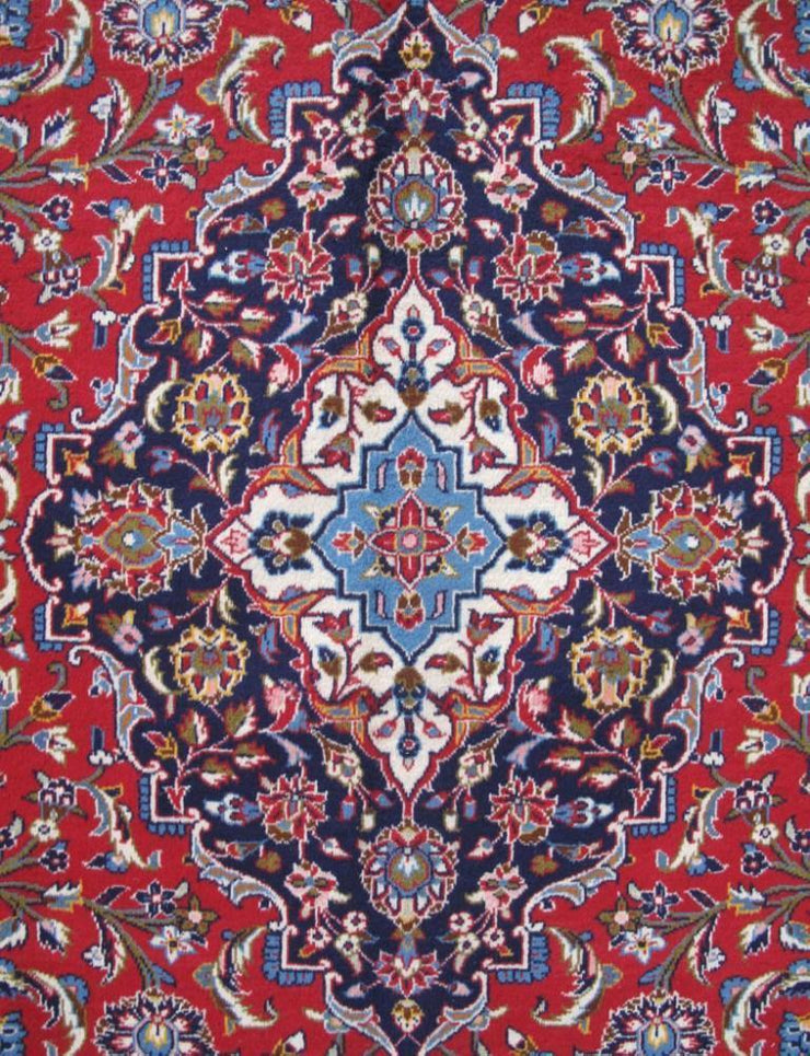 10x14 Authentic Hand-knotted Persian Signed Kashan Rug - Iran - bestrugplace