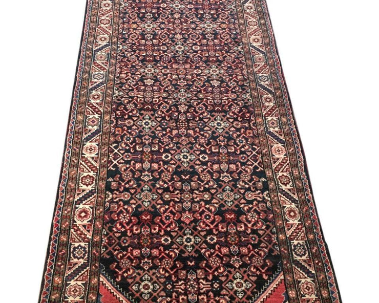 4x12 Authentic Hand-knotted Persian Hamadan Rug - Iran - bestrugplace