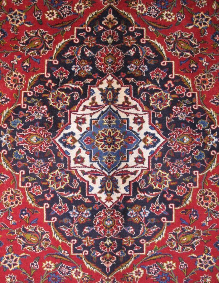 10x13 Authentic Hand-knotted Persian Signed Kashan Rug - Iran - bestrugplace