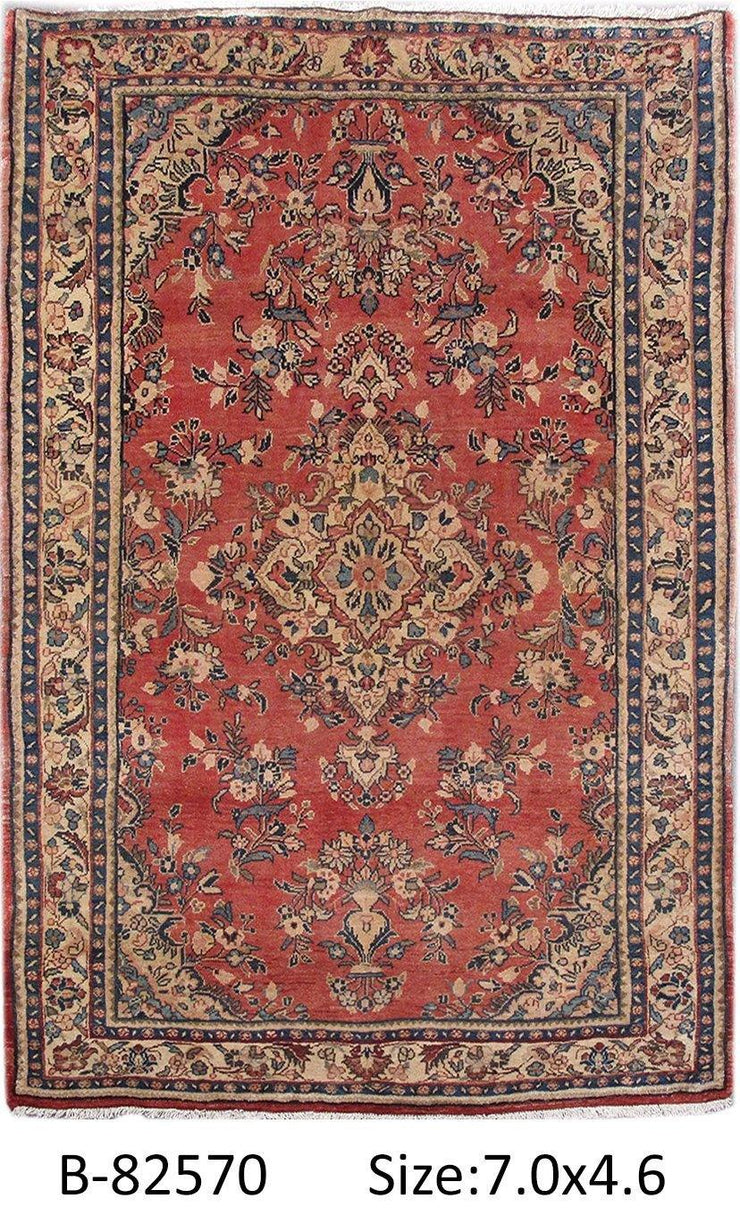 Luxurious 4x7 Authentic Hand-knotted Persian Hamadan Rug - Iran - bestrugplace