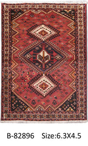 Luxurious 4x6 Authentic Hand-knotted Persian Hamadan Rug - Iran - bestrugplace