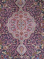 10x13 Authentic Hand-knotted Persian Signed Kashmar Rug - Iran - bestrugplace