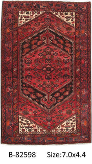 Luxurious 4x7 Authentic Hand-knotted Persian Hamadan Rug - Iran - bestrugplace