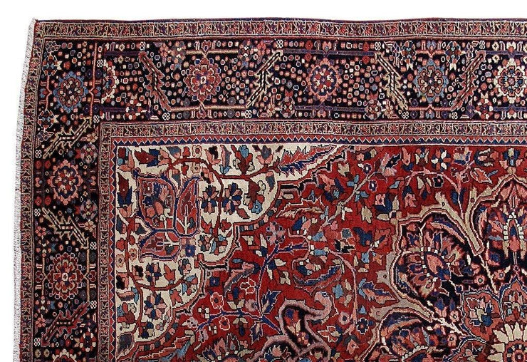 8x12 Authentic Hand Knotted Persian Heriz Rug - Iran - bestrugplace