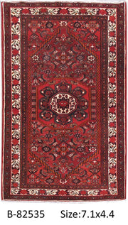 Luxurious 4x7 Authentic Hand-knotted Persian Hamadan Rug - Iran - bestrugplace