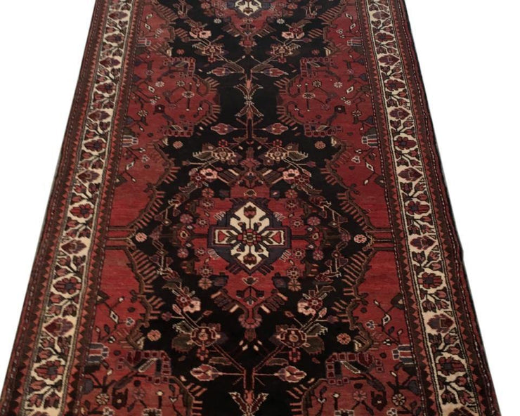 4x10 Authentic Hand-knotted Persian Hamadan Rug - Iran - bestrugplace