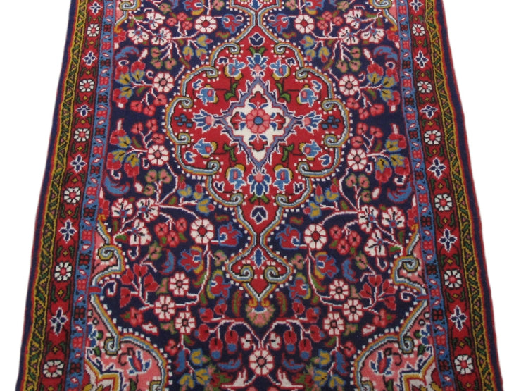 2' x 3' Navy Blue Persian Hamadan Rug