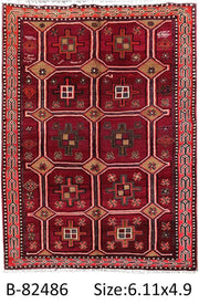 Luxurious 5x7 Authentic Hand-knotted Persian Hamadan Rug - Iran - bestrugplace