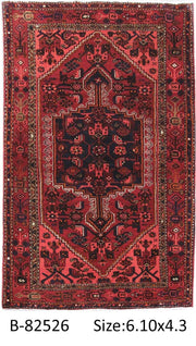 Luxurious 4x7 Authentic Hand-knotted Persian Hamadan Rug - Iran - bestrugplace