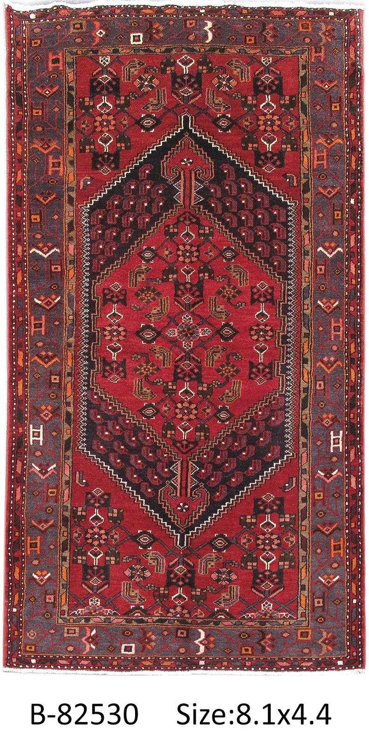 Luxurious 4x8 Authentic Hand-knotted Persian Hamadan Rug - Iran - bestrugplace