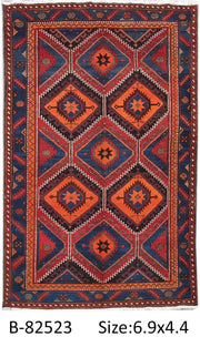 Luxurious 4x7 Authentic Hand-knotted Persian Hamadan Rug - Iran - bestrugplace