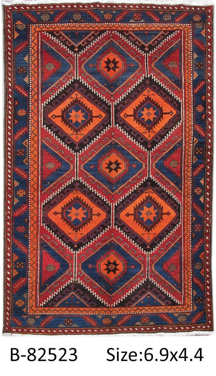 Luxurious 4x7 Authentic Hand-knotted Persian Hamadan Rug - Iran - bestrugplace