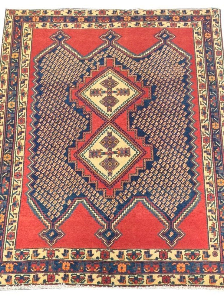 5x7 Authentic Hand-knotted Persian Sirjan Rug - Iran - bestrugplace