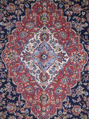 10x14 Authentic Hand-knotted Persian Signed Kashan Rug - Iran - bestrugplace