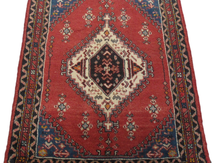 2' x 3' Red Persian Hamadan Rug