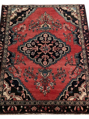 5x6 Authentic Hand-knotted Persian Hamadan Rug - Iran - bestrugplace