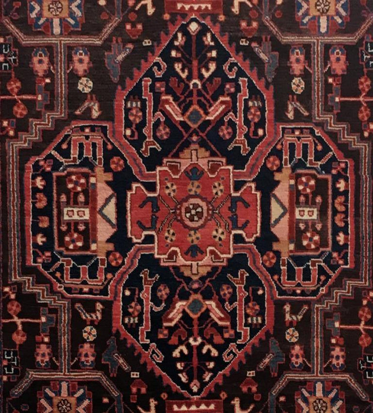 5x10 Authentic Hand-knotted Persian Hamadan Rug - Iran - bestrugplace