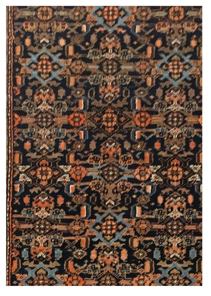 Luxurious 4x14 Authentic Hand-knotted Persian Zanjan Rug - Iran - bestrugplace