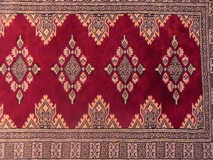 2x10 Handmade Wool & Silk Jaldar Bokhara Runer - Pakistan - bestrugplace