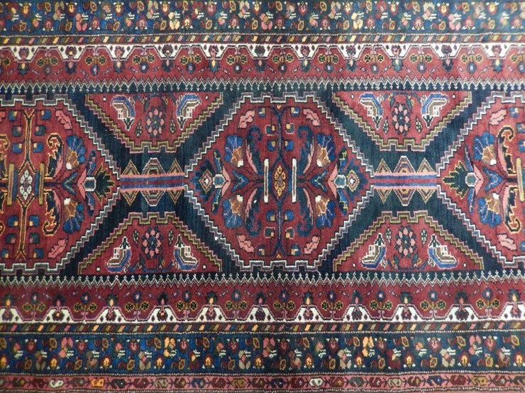 4x17 Authentic Hand Knotted Persian Sarouk Runner - Iran - bestrugplace