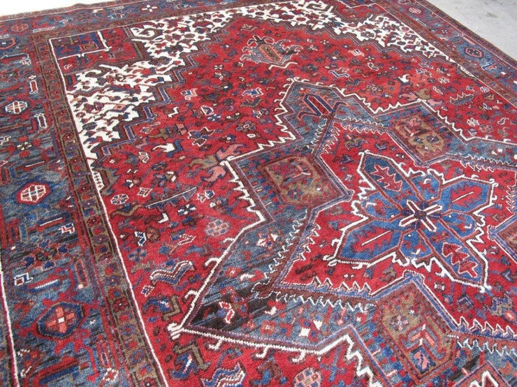 7x10 Authentic Hand-knotted Persian Heriz Rug - Iran - bestrugplace