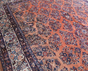 7x10 Authentic Hand-knotted Persian Sarouk Rug - Iran - bestrugplace