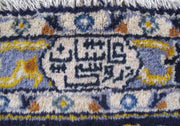 NAVY BLUE 10x13 Persian Signed Kashan Rug -82254 Iran 82254 - bestrugplace