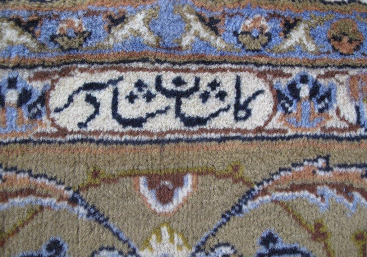 9x13 Authentic Hand-knotted Persian Signed Kashan Rug - Iran - bestrugplace