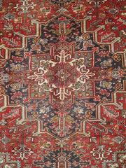 Luxurious 9x12 Authentic Hand-knotted Persian Heriz Rug - Iran - bestrugplace