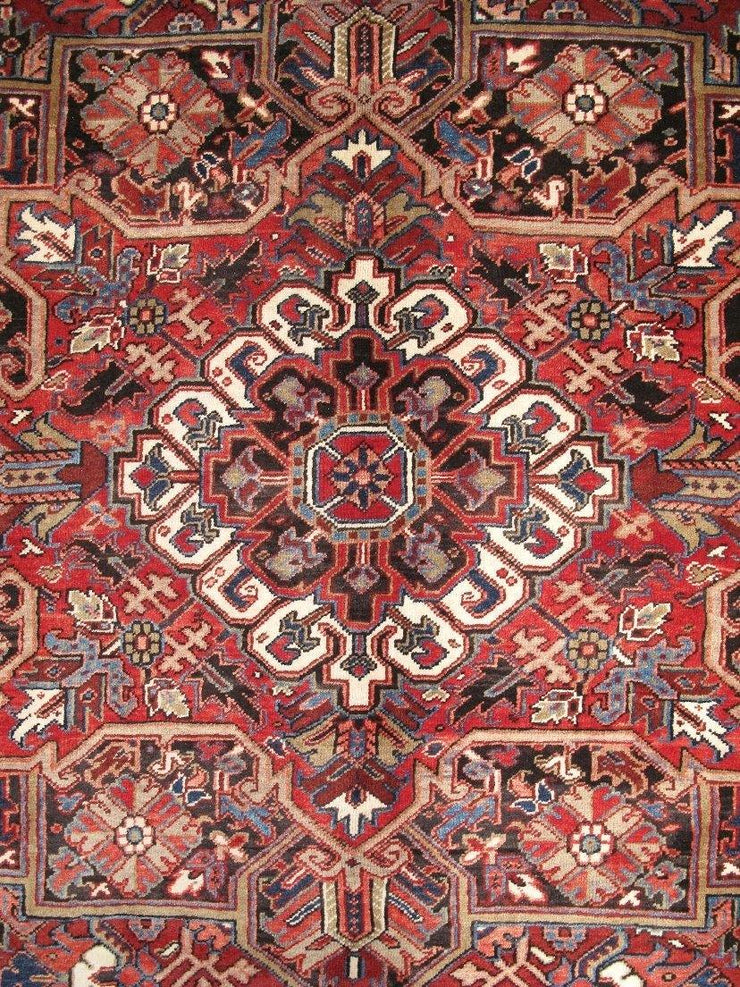 Luxurious 10x13 Authentic Hand-knotted Persian Heriz Rug - Iran - bestrugplace