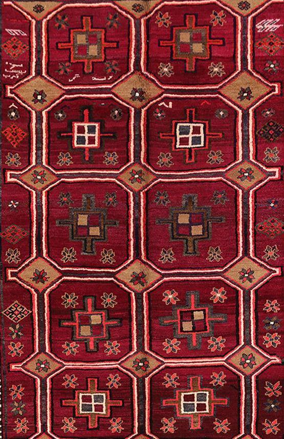 Luxurious 5x7 Authentic Hand-knotted Persian Hamadan Rug - Iran - bestrugplace