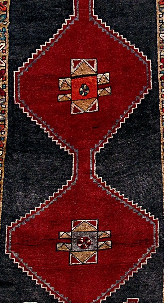 4' x 13' Red Persian Ardebil Rug