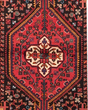 4x6 Authentic Hand-knotted Persian Hamadan Rug - Iran - bestrugplace