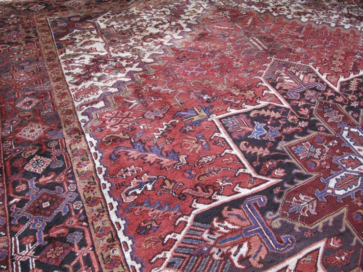 10x14 Authentic Hand-knotted Persian Heriz Rug - Iran - bestrugplace