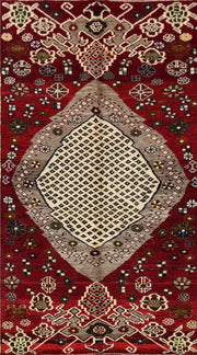 Luxurious 4x6 Authentic Hand-knotted Persian Hamadan Rug - Iran - bestrugplace