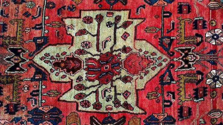 4x8 Authentic Hand Knotted Persian Hamadan Rug - Iran - bestrugplace