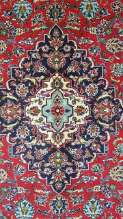 10x13 Authentic Hand Knotted Persian Kashan Rug - Iran - bestrugplace