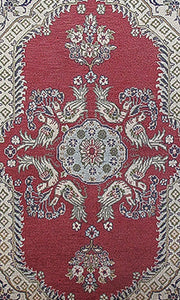 2' x 3' Red Persian Shahreza Rug