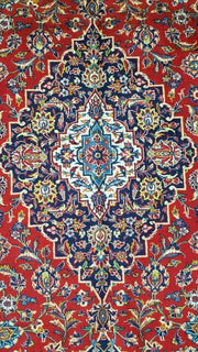 8x11 Authentic Hand Knotted Persian Kashan Rug - Iran - bestrugplace